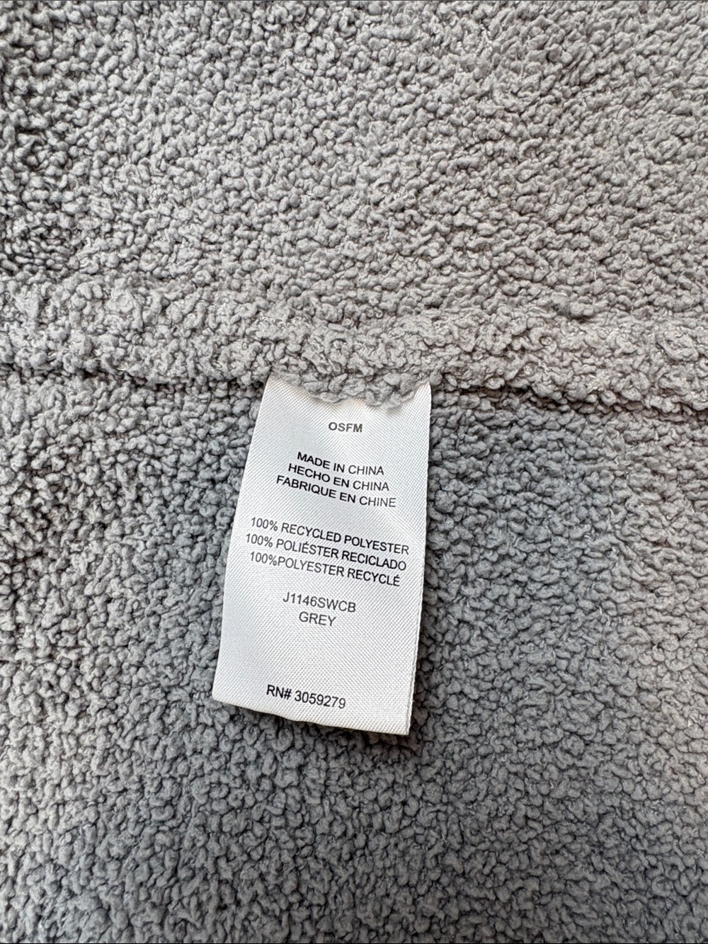 Thread & Supply Two-Tone Gray Open Front Pocket Cardigan OSFM - Picture 4 of 4